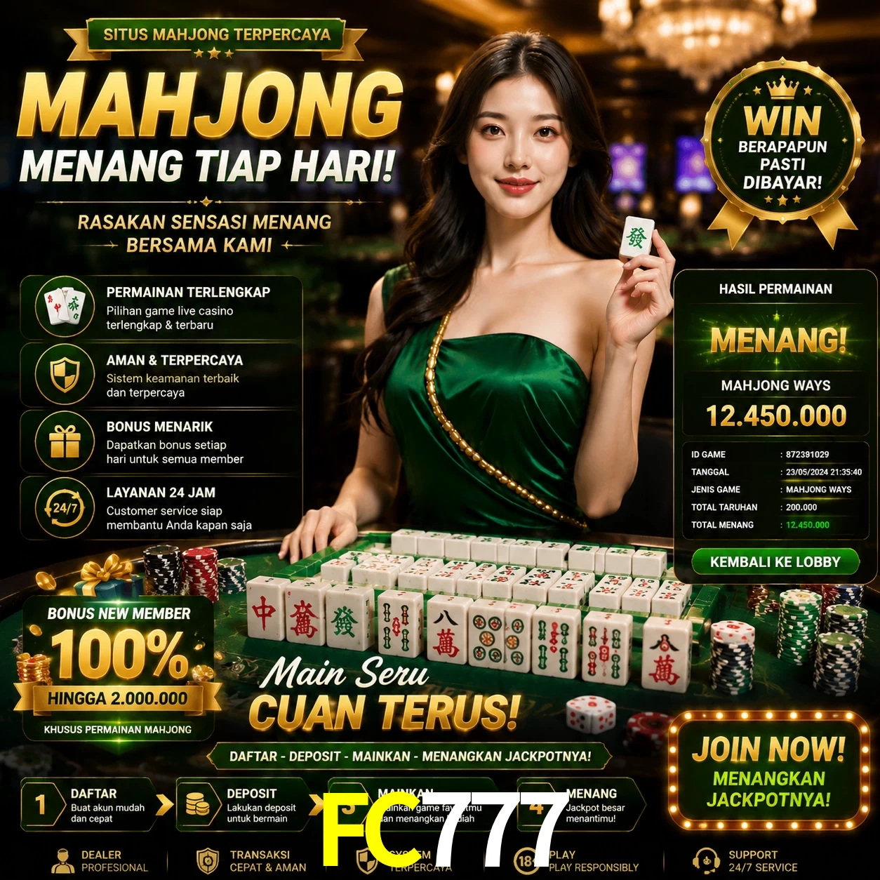 Cashback VIP FC777 - reembolso semanal